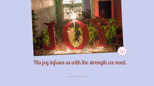 The Christmas season reminds us of the joy Jesus brings by reconciling us with God. This joy strengthens us to face the trials of this fallen world.