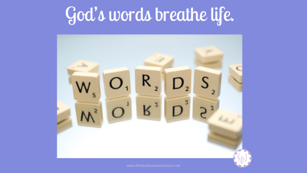 Words are powerful. Through the power of His word God creates physical and spiritual lives. His word creates faith, sustains it, and helps it grow.