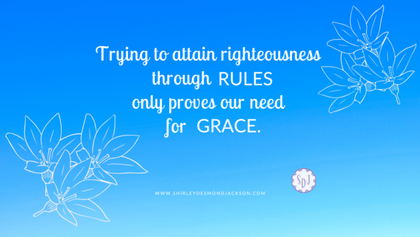 We can adopt helpful habits to grow our faith. But we need to be careful so we don't replace grace with a righteousness by rules mentality.