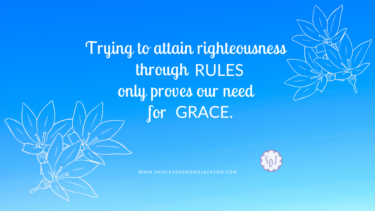 We can adopt helpful habits to grow our faith. But we need to be careful so we don't replace grace with a righteousness by rules mentality.