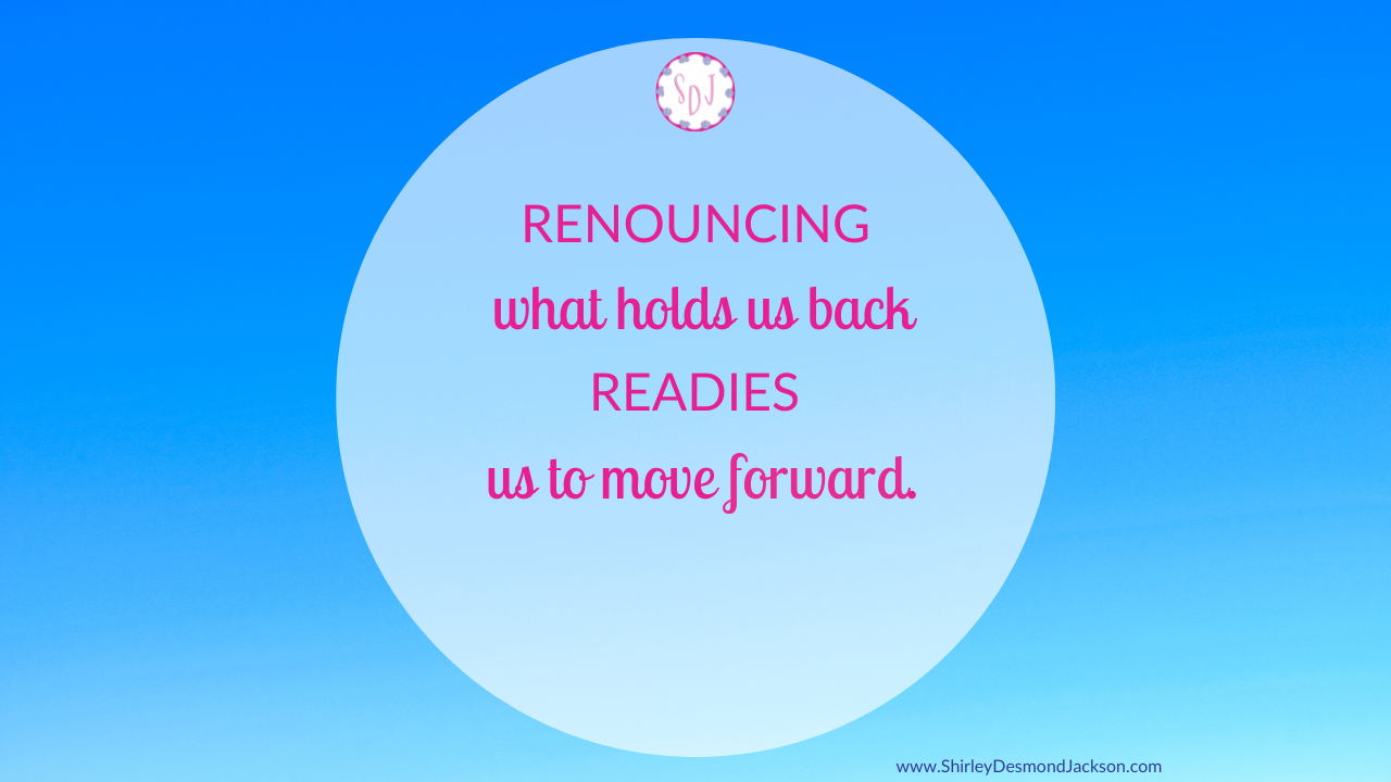 Focusing on our past mistakes and regrets keeps us stuck. To move forward, we need to renounce them so we can focus on following Jesus.