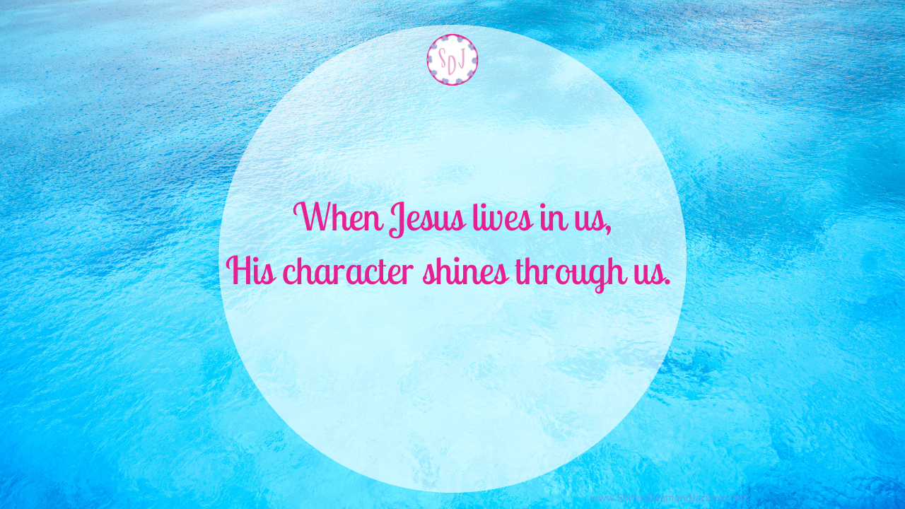 When Jesus lives in us, His character shines through us. By putting on godly virtues like clothing, we can reflect Jesus to the world.