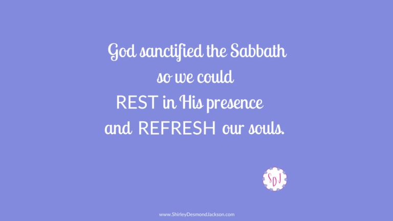 It can be challenging to set aside a day for rest. But when we practice the Sabbath, we refresh our souls by resting in His presence.