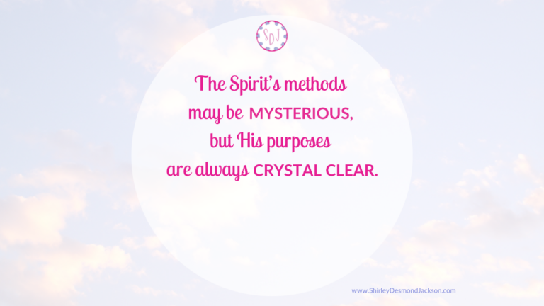 Learning to discern the guidance of the Holy Spirit takes time. But the more we try, the more confident we will become.